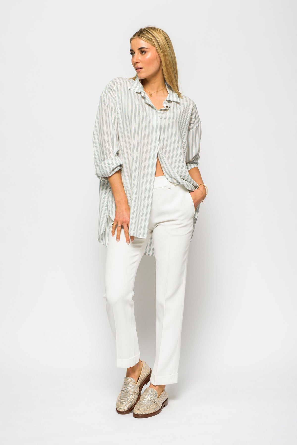 The Row Sisca Pinstriped Shirt