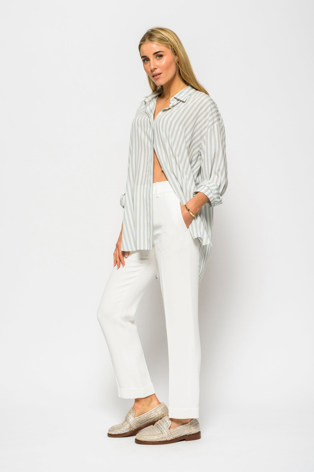 The Row Sisca Pinstriped Shirt