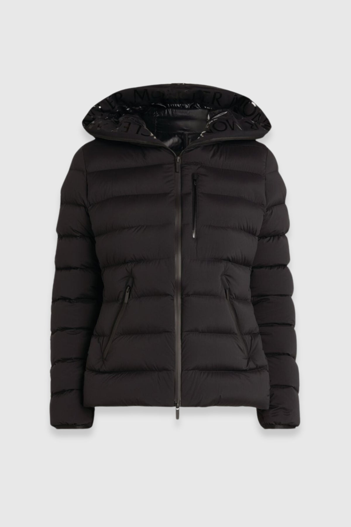 Moncler &#39;Herbe&#39; Puffer Jacket Matte Black