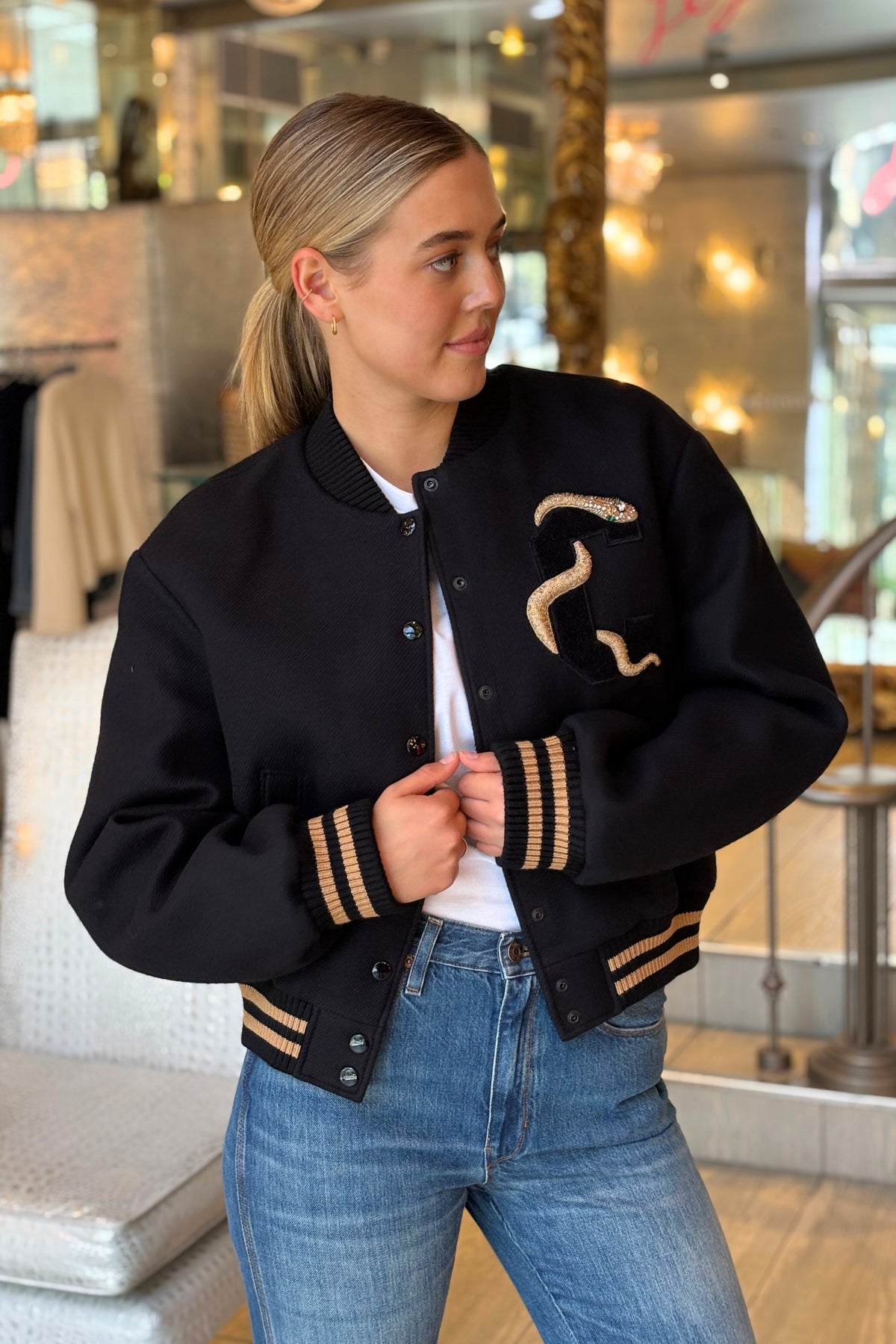 Chloé Varsity Bomber Jacket