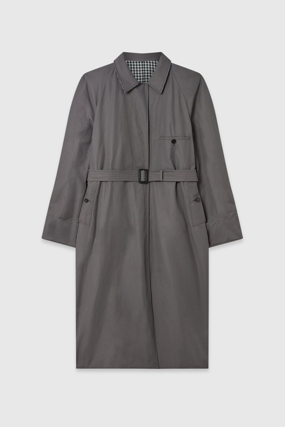 Stella McCartney Check Reversible Trench Coat