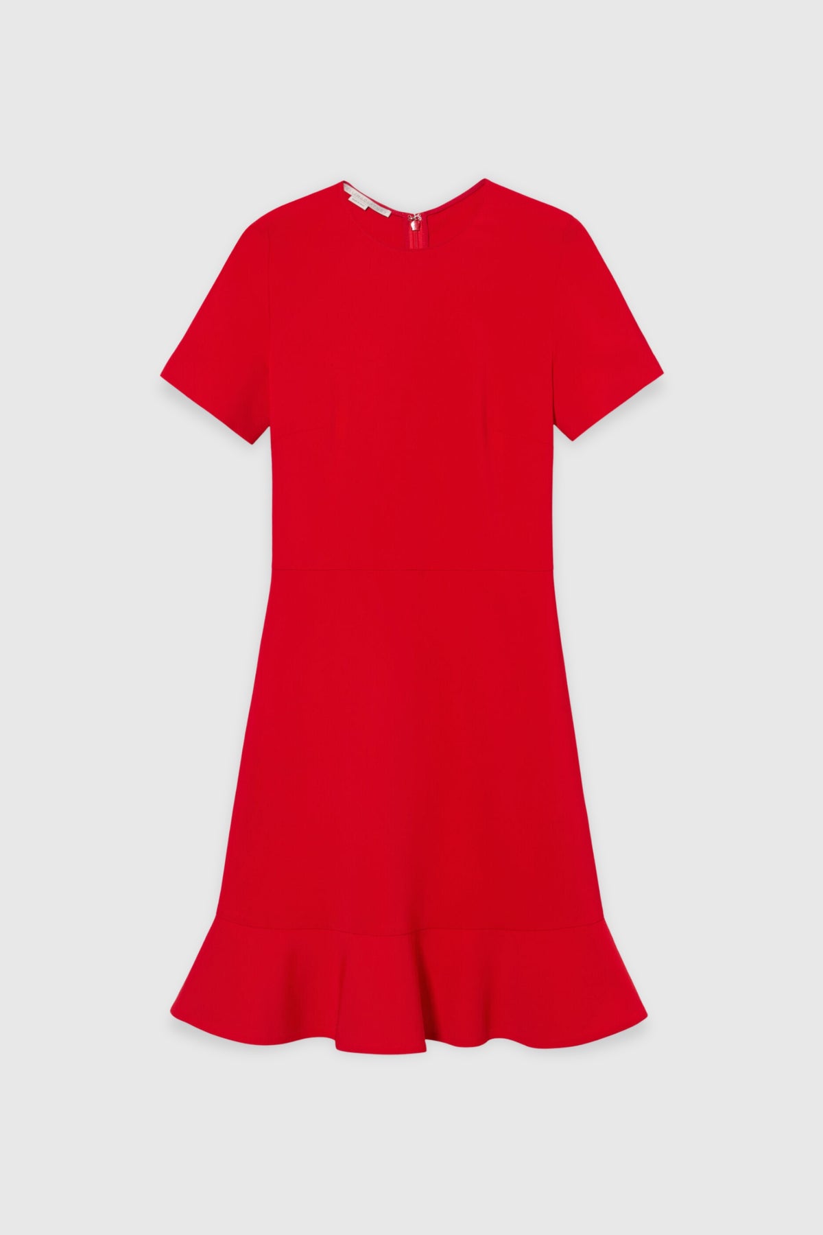 Stella McCartney Red Frilled Midi Dress