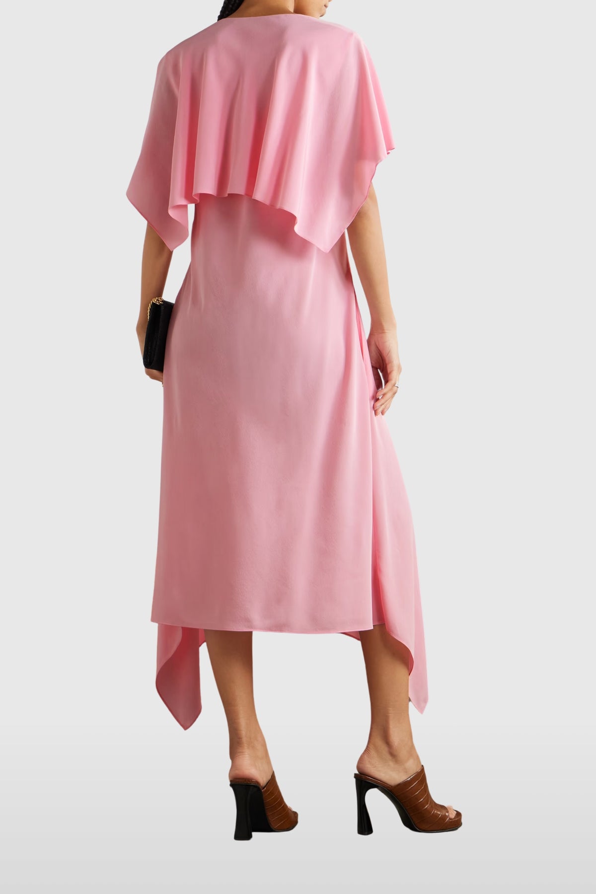 Stella McCartney Pink Ruffled Midi Dress