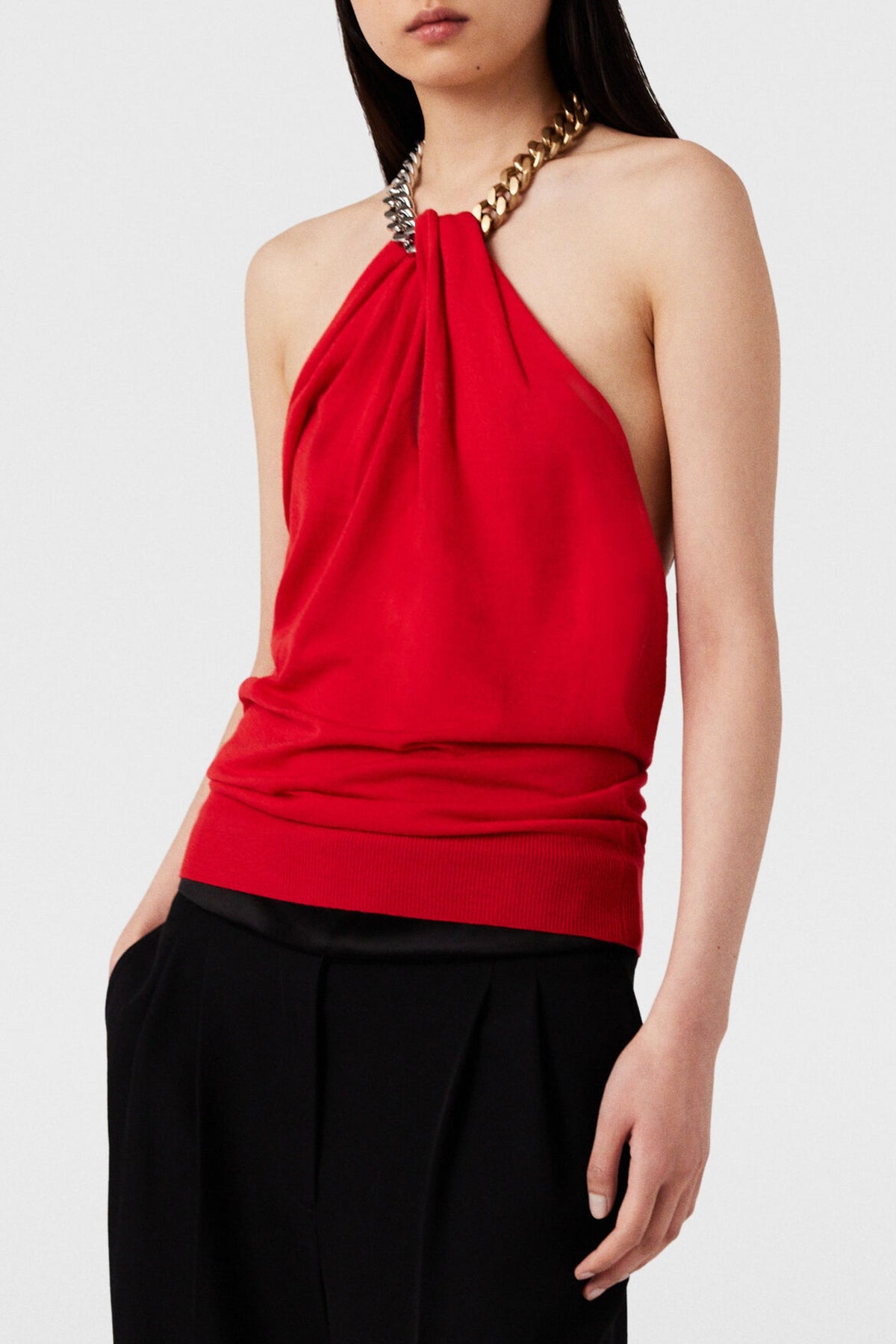 Stella McCartney Falabella Detail Halterneck Top