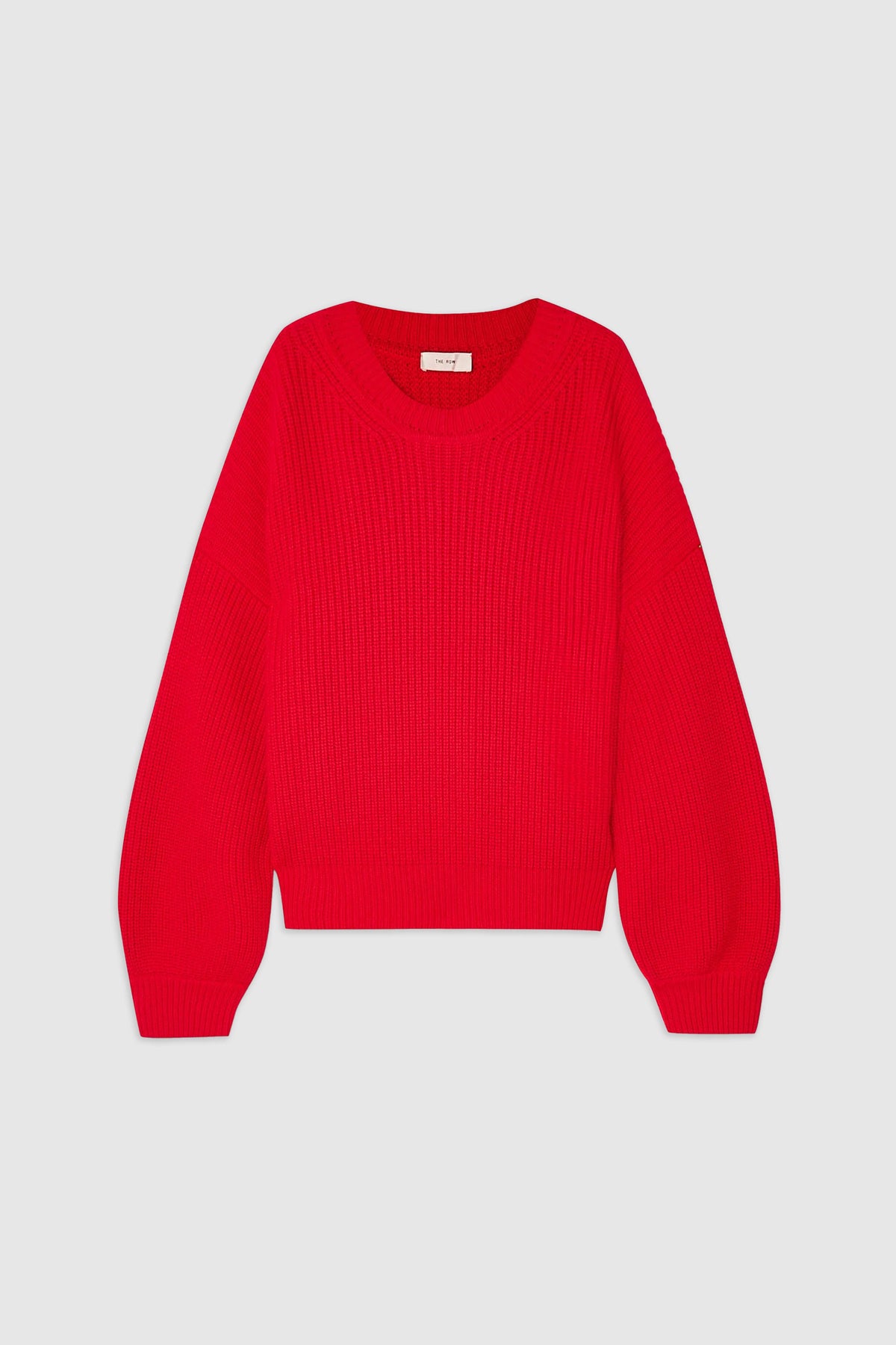 The Row Red Gaiola Cropped Cashmere Knit