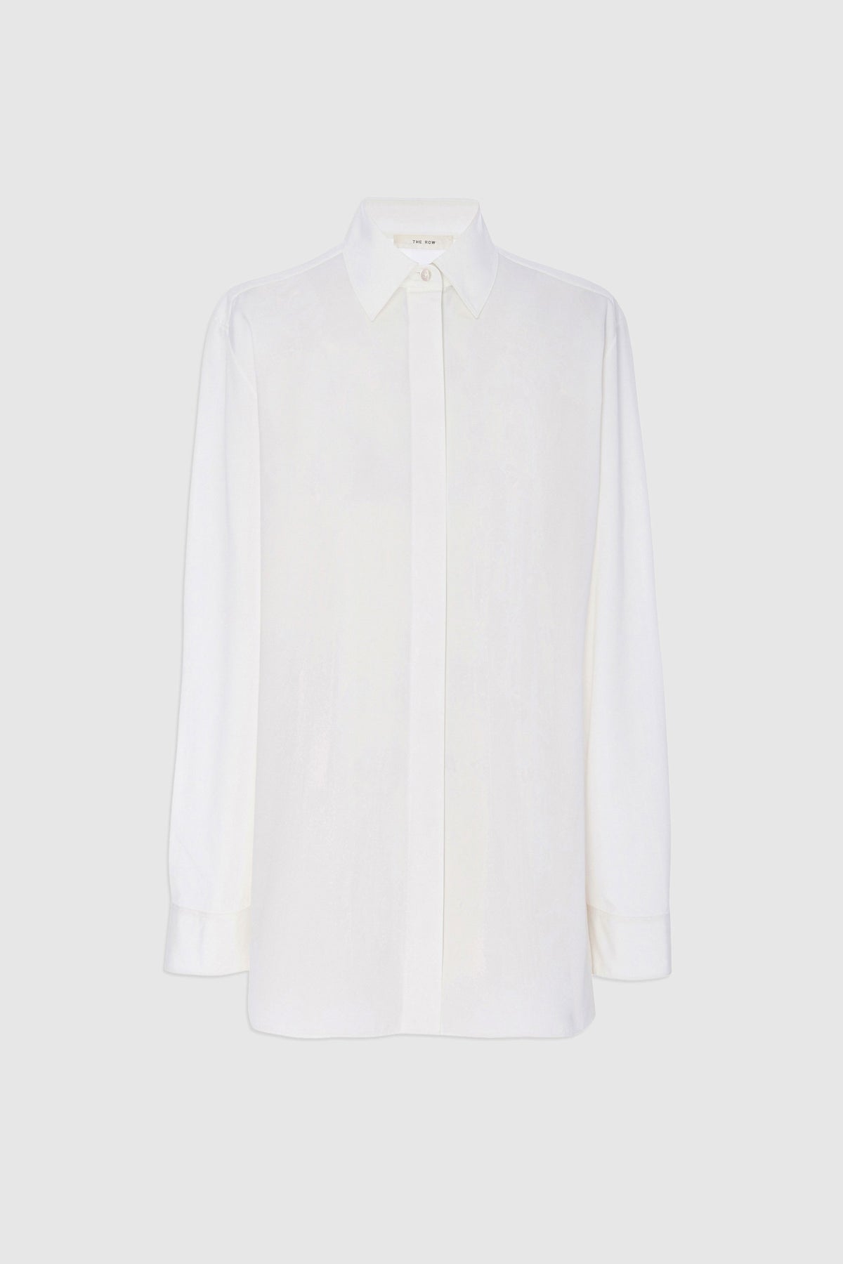 The Row White Big Sisea Cotton Shirt