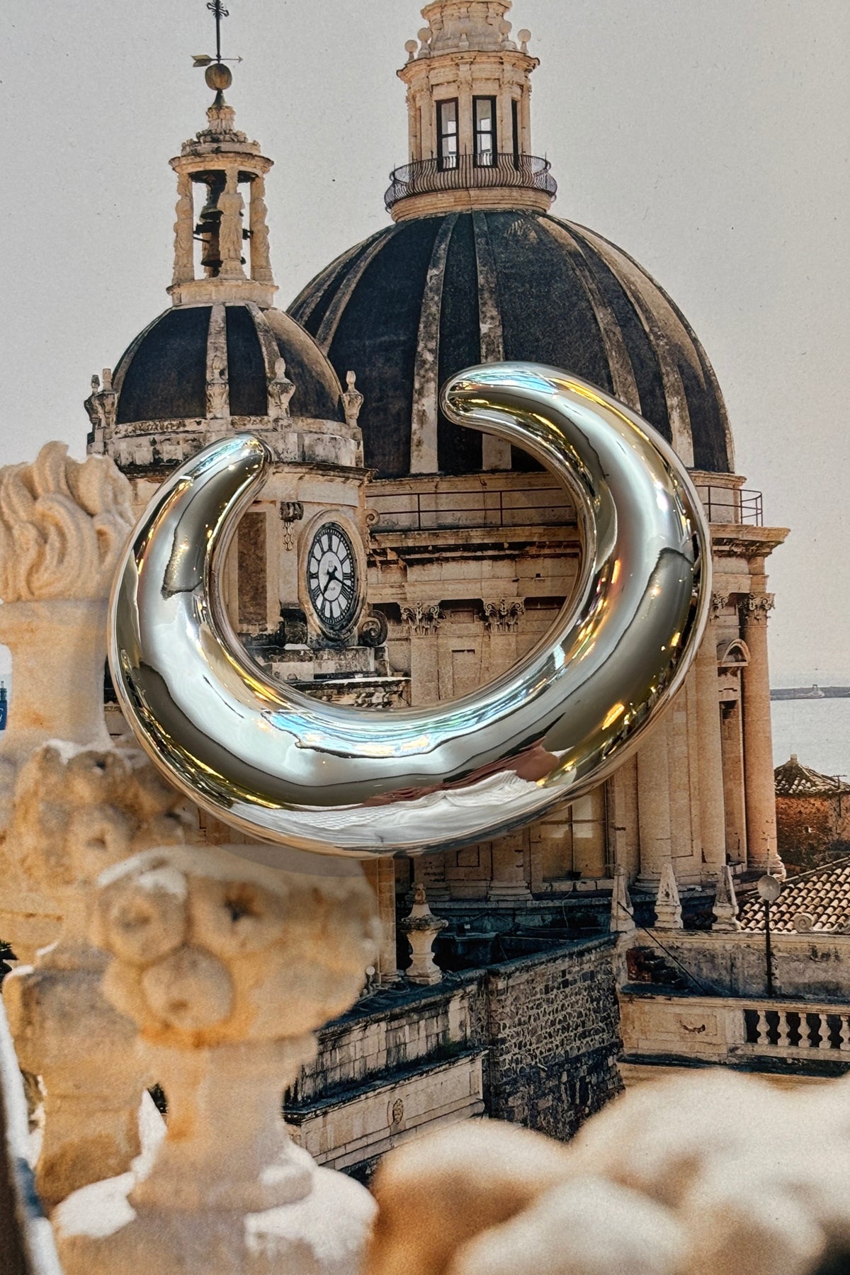 Timeless Pearly Silver Chunky Cuff