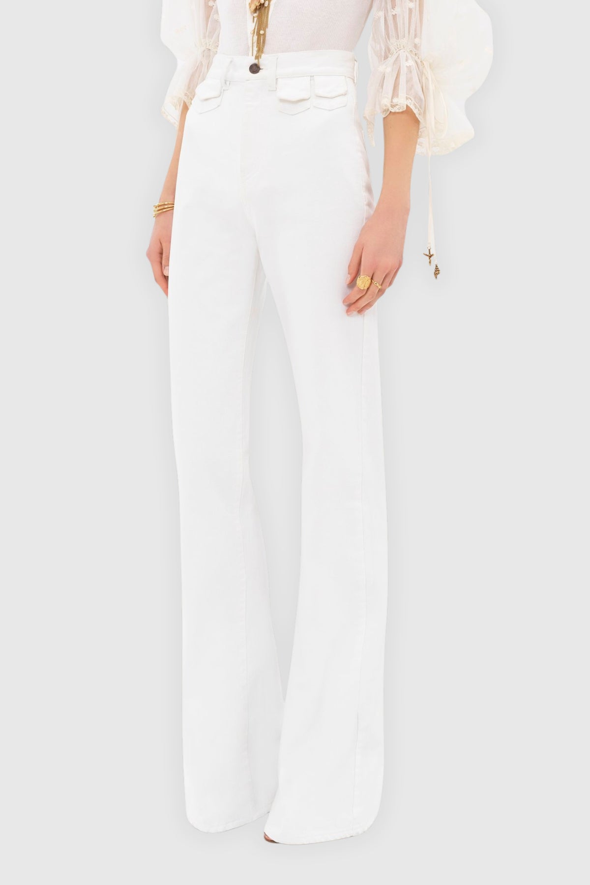 Chloé High-Rise Flared Denim Jeans