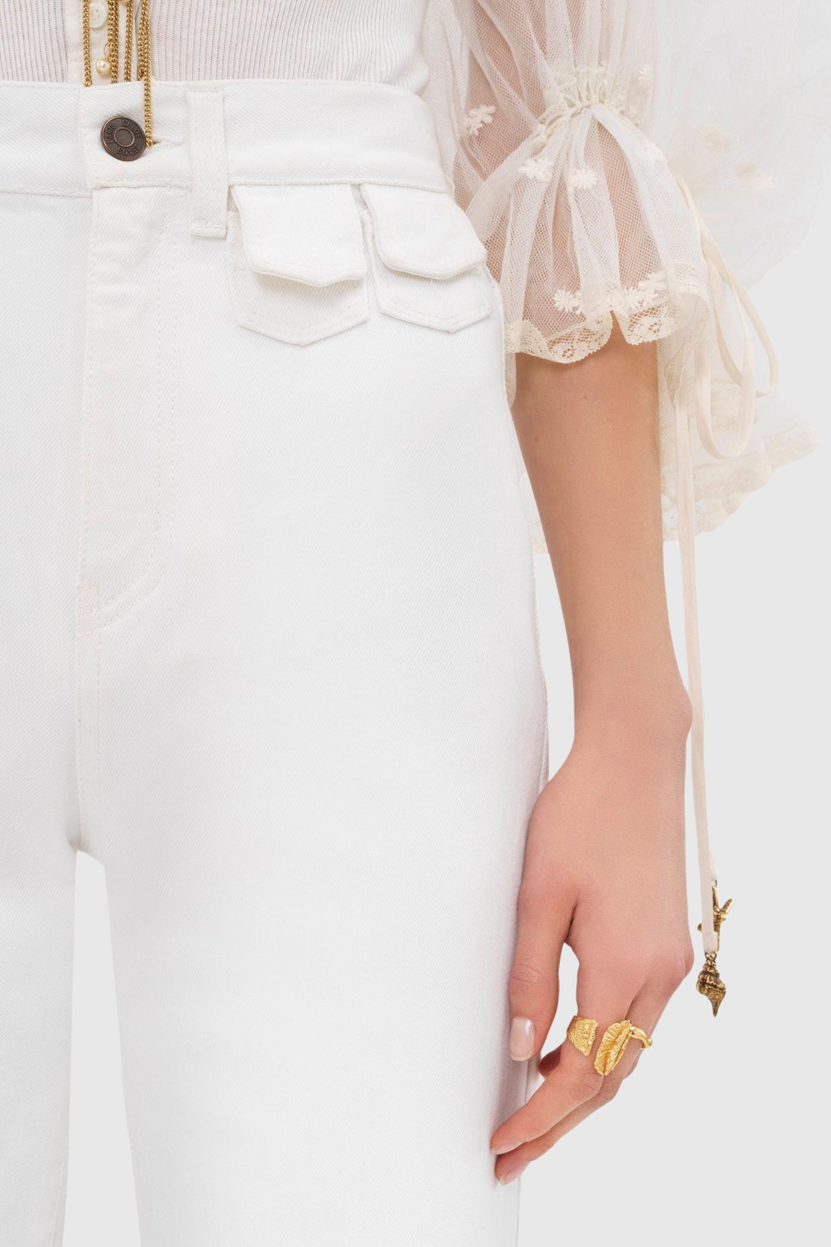 Chloé High-Rise Flared Denim Jeans