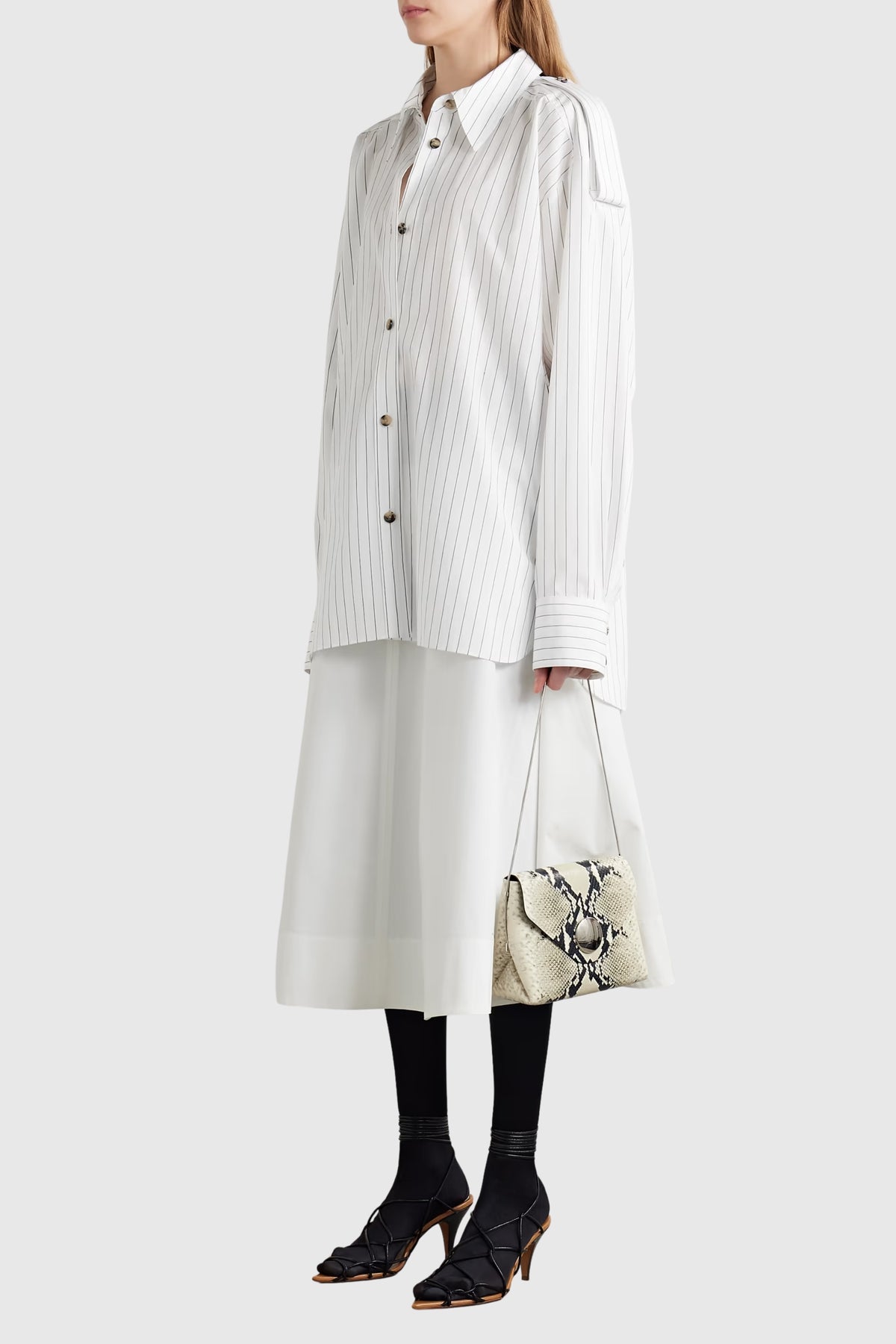 Khaite Pinstripe Tamal Shirt