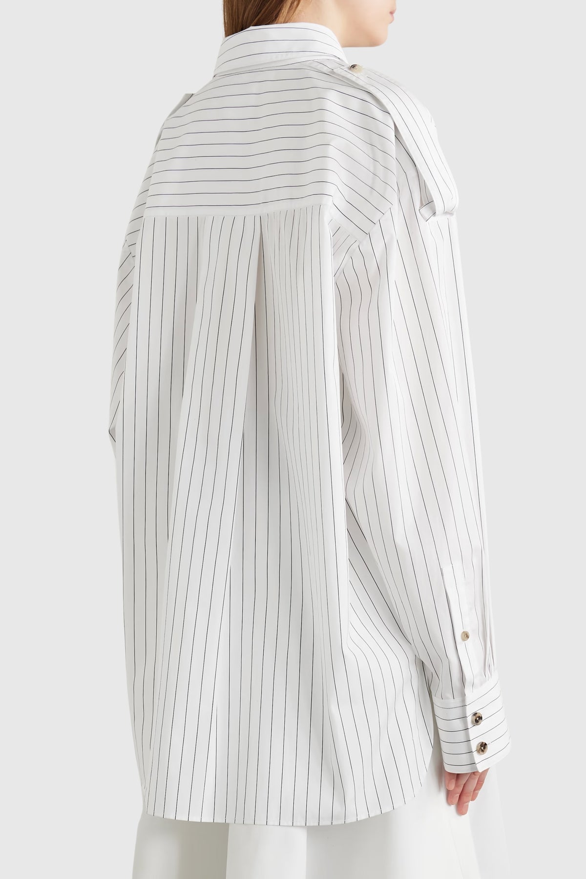 Khaite Pinstripe Tamal Shirt