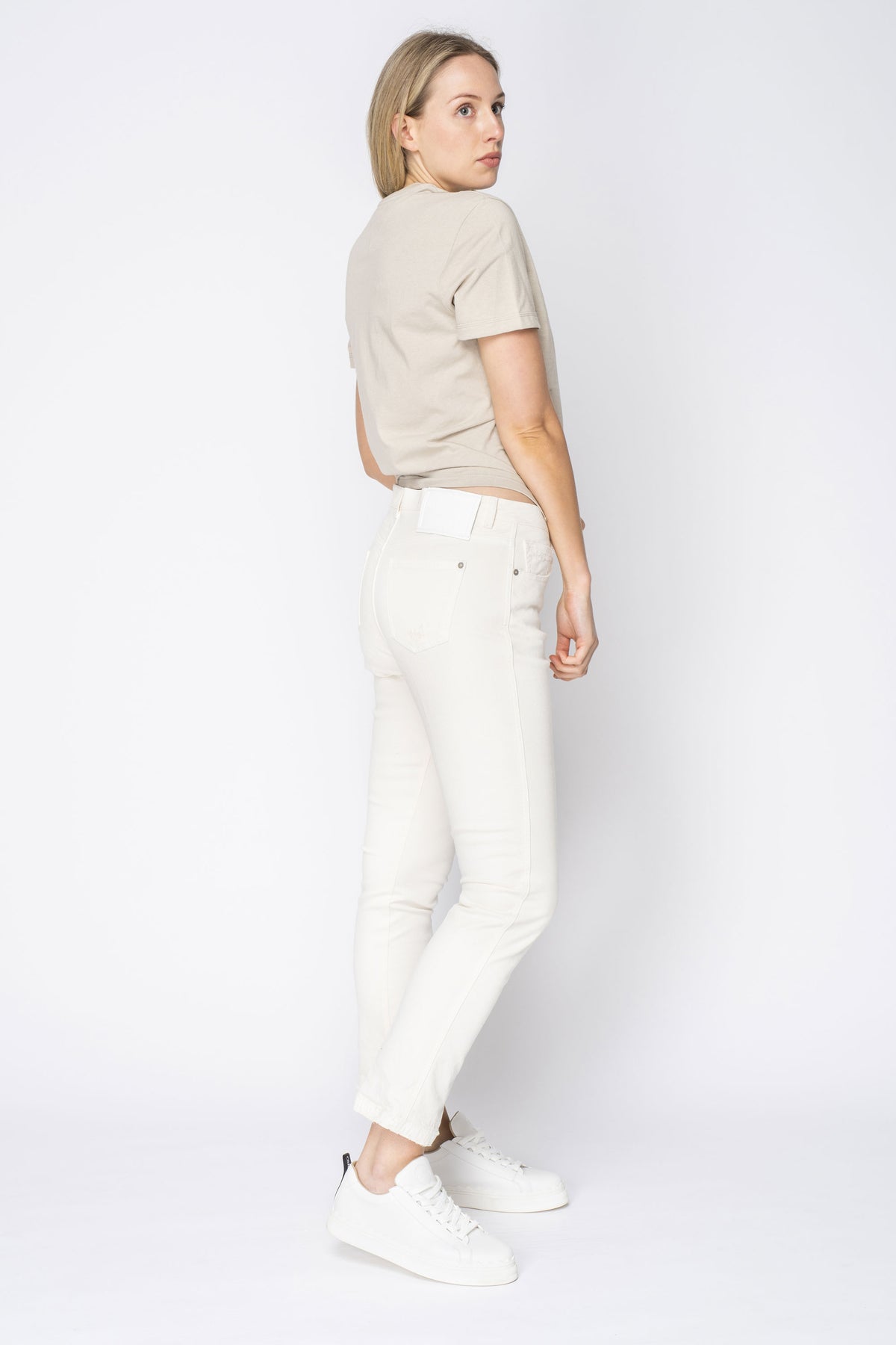 Ermanno Scervino White Stretch Slim Leg Jeans