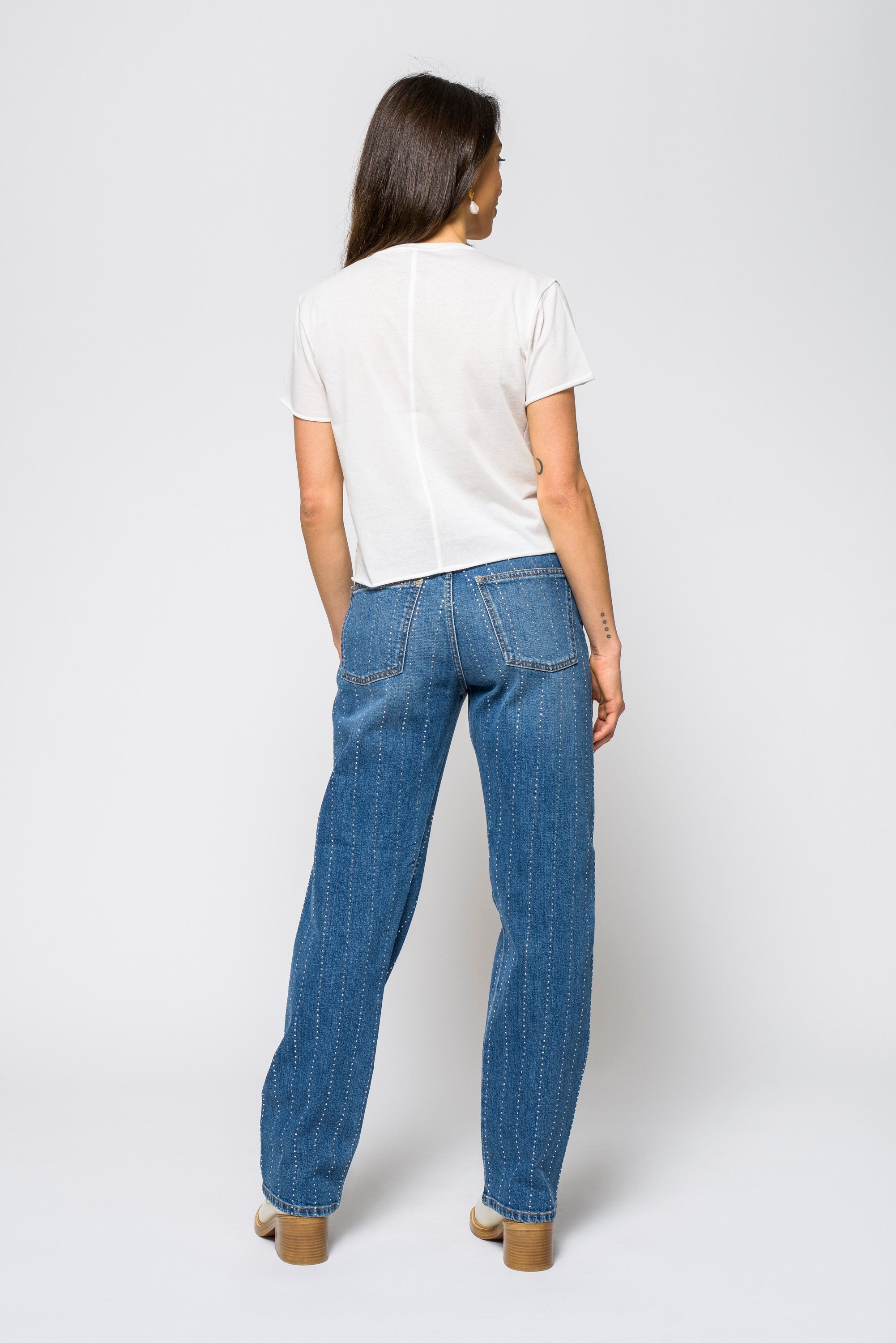Stella McCartney Indigo Wild Cat Foil Printed Denim Skinny Ankle Jeans -  Choice | eBay